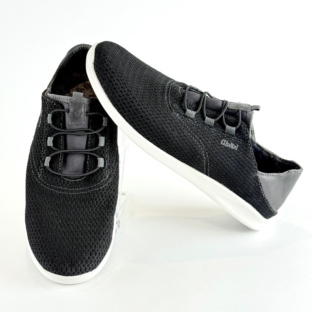 OluKai Alapa Li  Mens Black Slip on Casual Sneakers Size 9 EUR 42, Never Worn